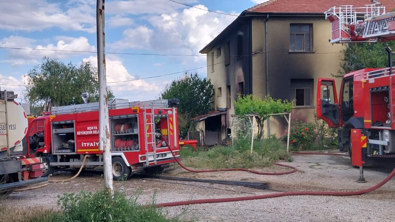 Beyşehir ve Hüyük'te yangın