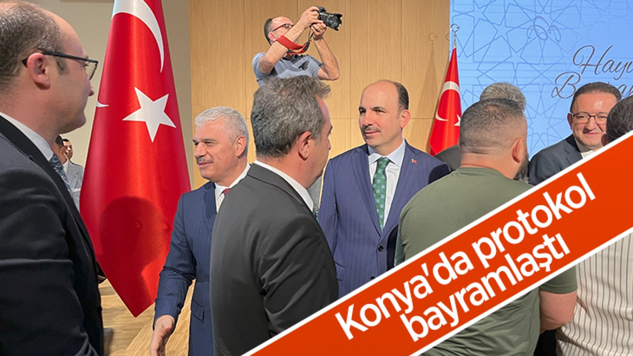 Konya'da protokol bayramlaştı