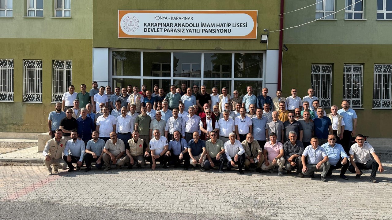 Karapınar İmam Hatip mezunları geleneksel buluşmada bir araya geldi