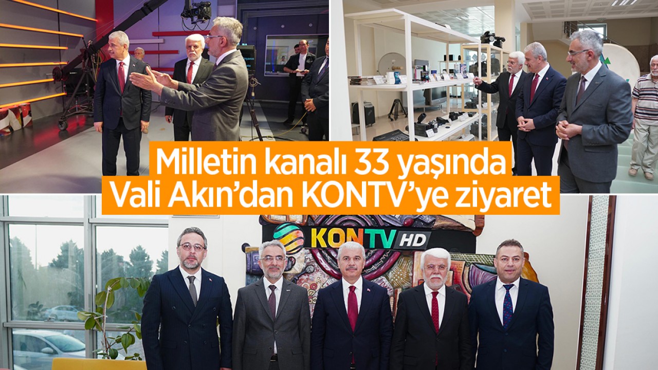 Milletin kanalı 33 yaşında: Vali Akın'dan KONTV'ye ziyaret