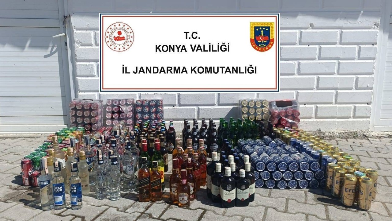 Konya'da kaynakçı dükkanında kaçak içki satışı: 120 bin TL ceza verildi
