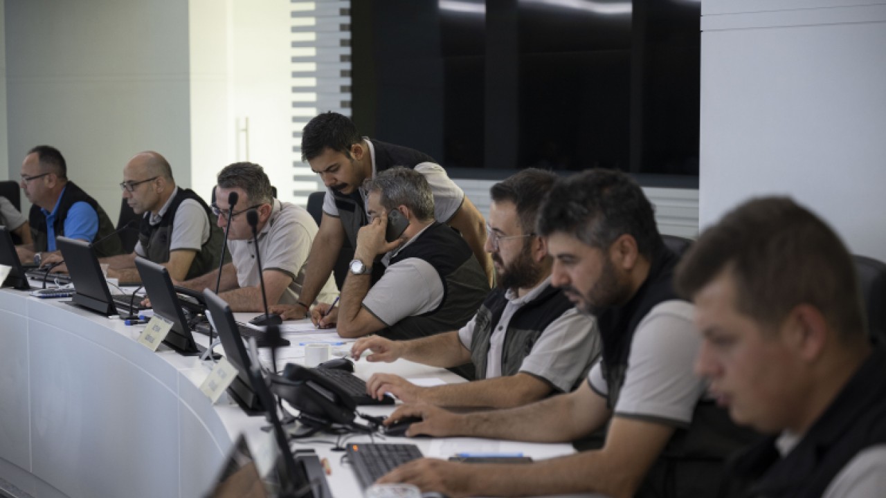 Yangın Yönetim Merkezi'nden anlık takip