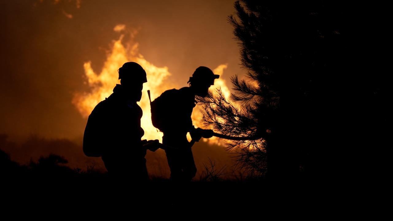 Çeşme'de orman yangını