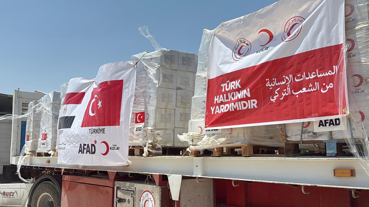 Türk Kızılay’dan Gazze’ye 165 TIR gıda yardımı