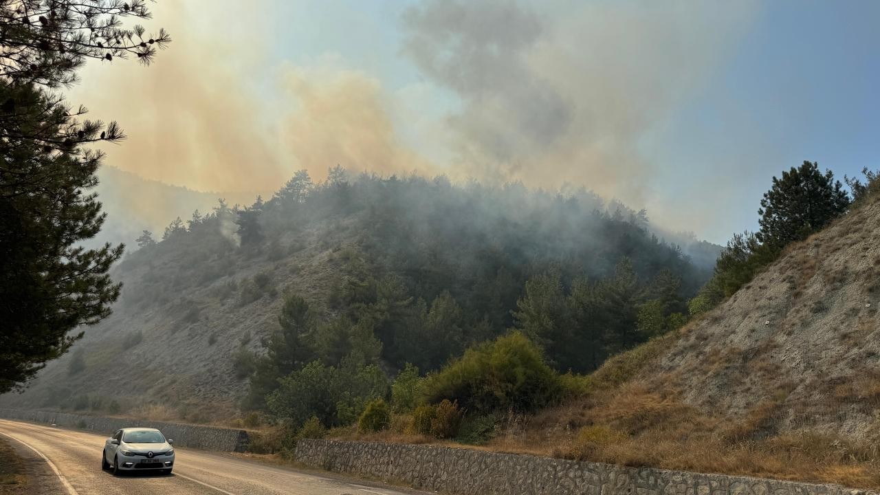 Karabük’te orman yangını