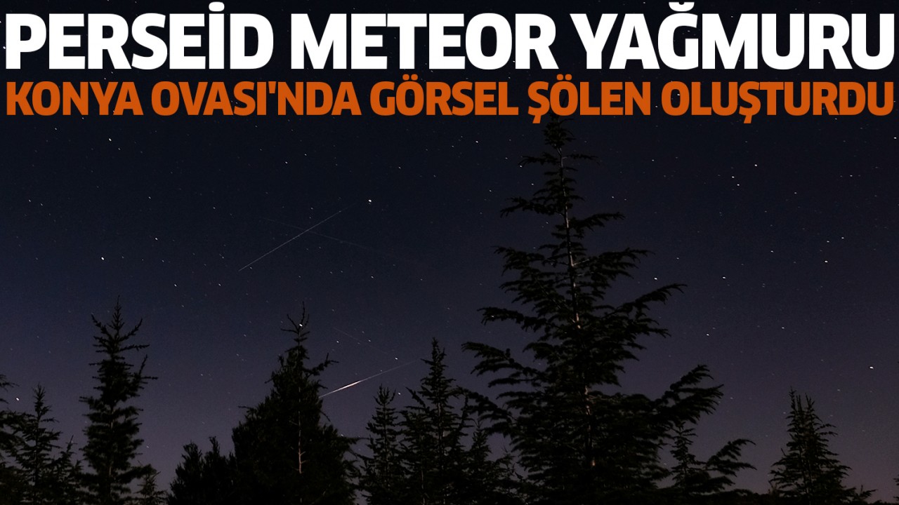 Perseid meteor yağmuru, Konya Ovası’nda görsel şölen oluşturdu