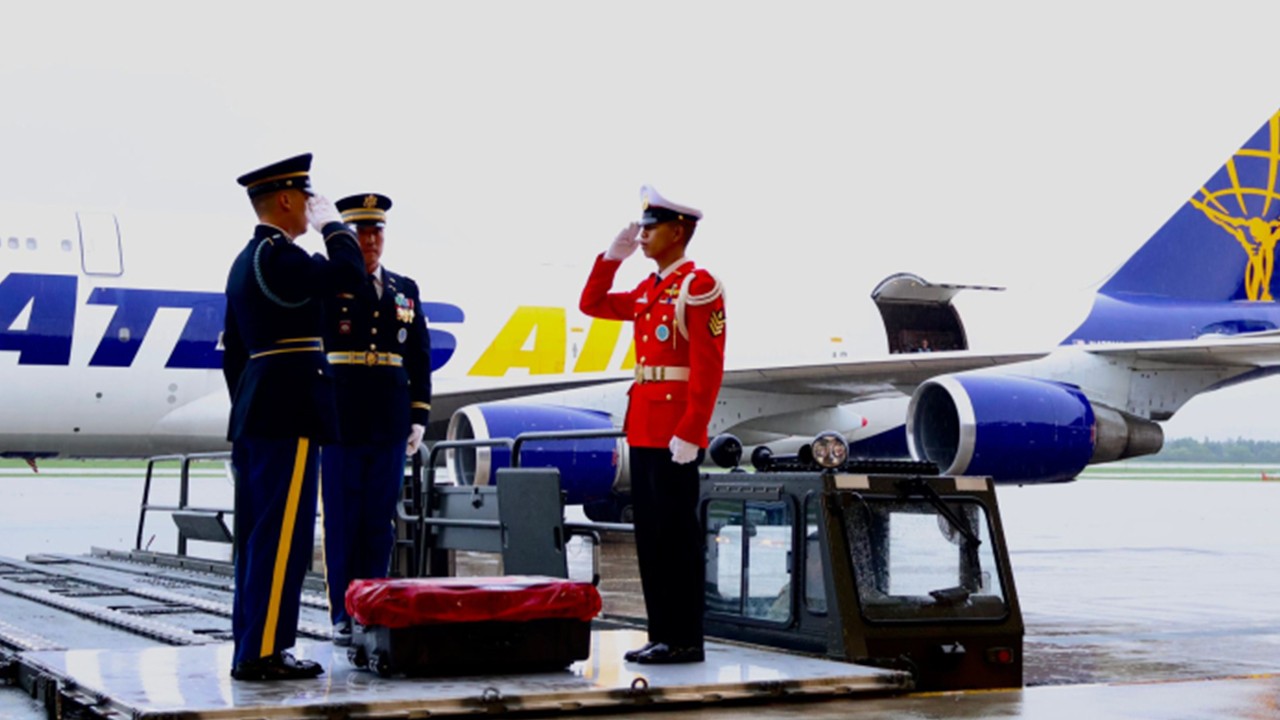 Kore Savaşı'nda şehit olan 4 Türk askerinin kalıntıları 75 yıl sonra teslim edildi