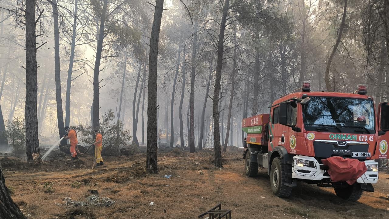 Bolu'da çıkan orman yangınına müdahale ediliyor