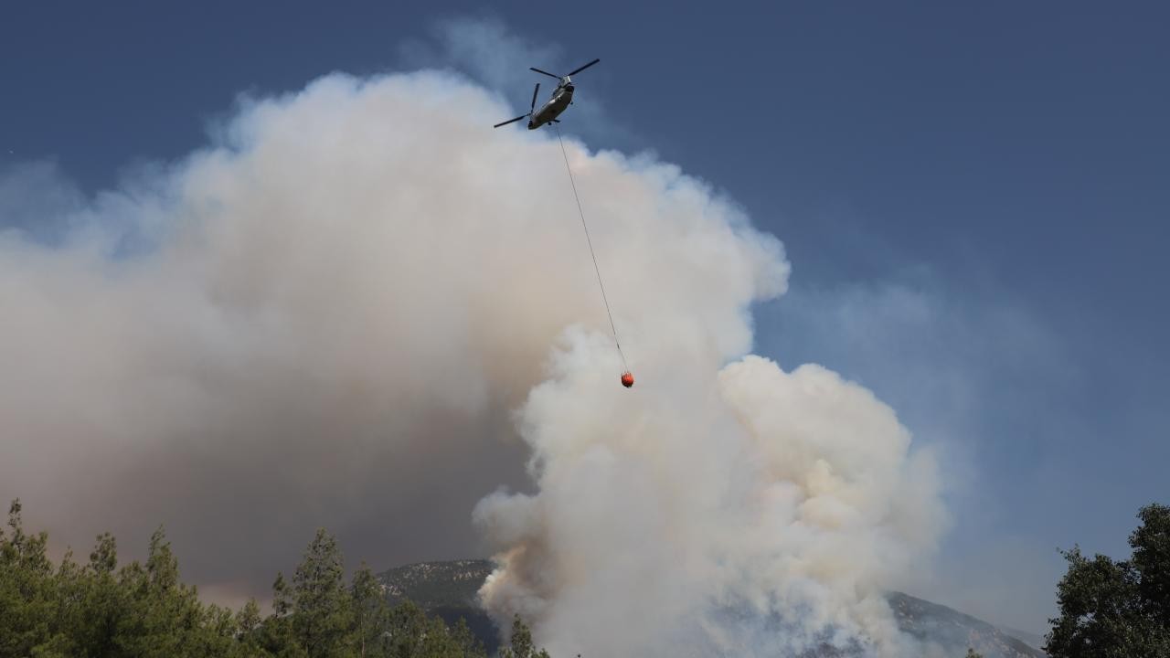 Denizli'deki orman yangını büyük ölçüde kontrol altına alındı