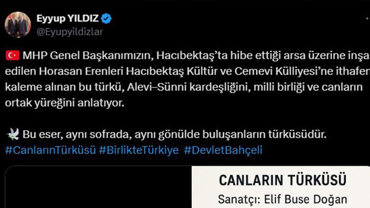 MHP'den 'Canların Türküsü' paylaşımı