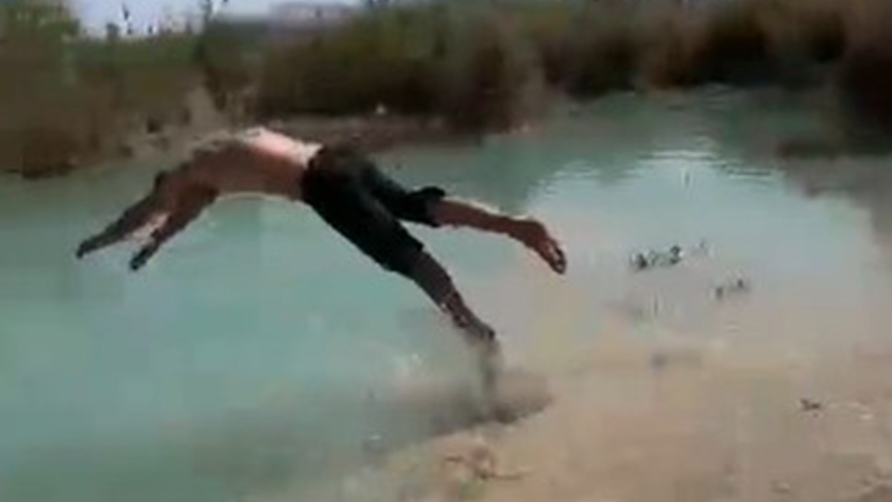 Balıklama atlayış ölümle sonuçlandı! O anlar arkadaşları tarafından görüntülendi