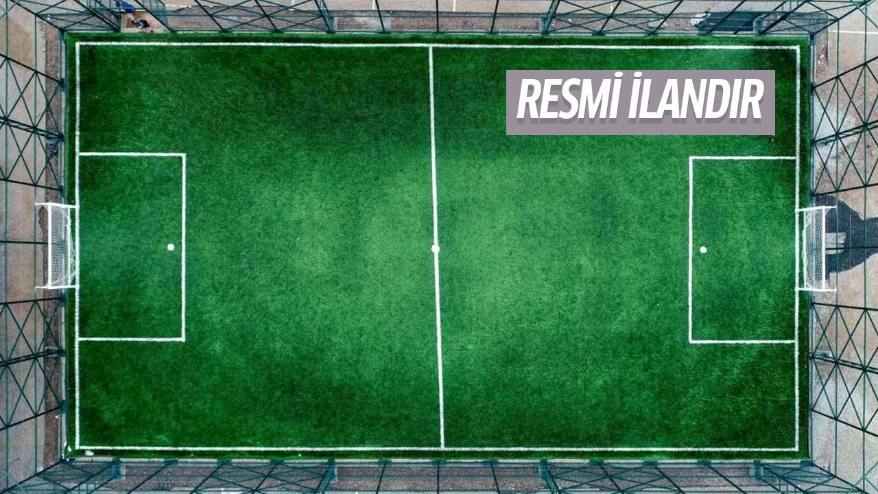 Çumra sentetik çim futbol sahası yapım işi