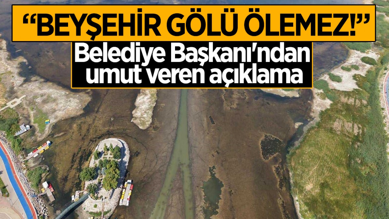 “Beyşehir Gölü ölmez” Belediye Başkanı'ndan umut veren açıklama