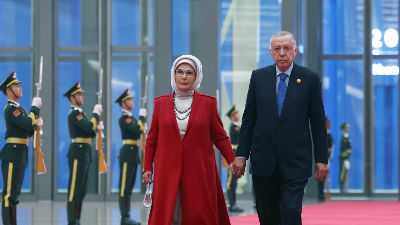 Emine Erdoğan, Çin'de lider eşleriyle yemekte bir araya geldi