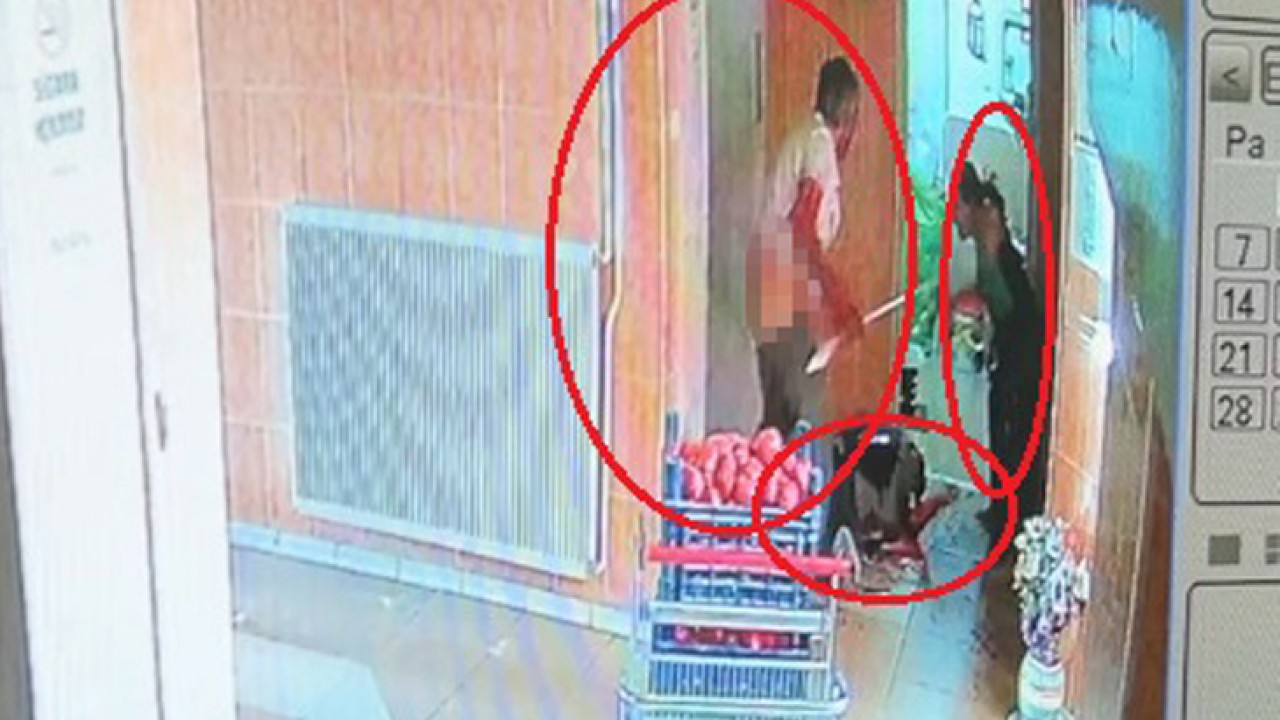 Bina görevlisi cinayetinin görüntüleri ortaya çıktı