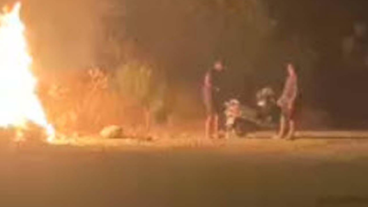 Ormanı ateşe verdiler! O anlar kamerada