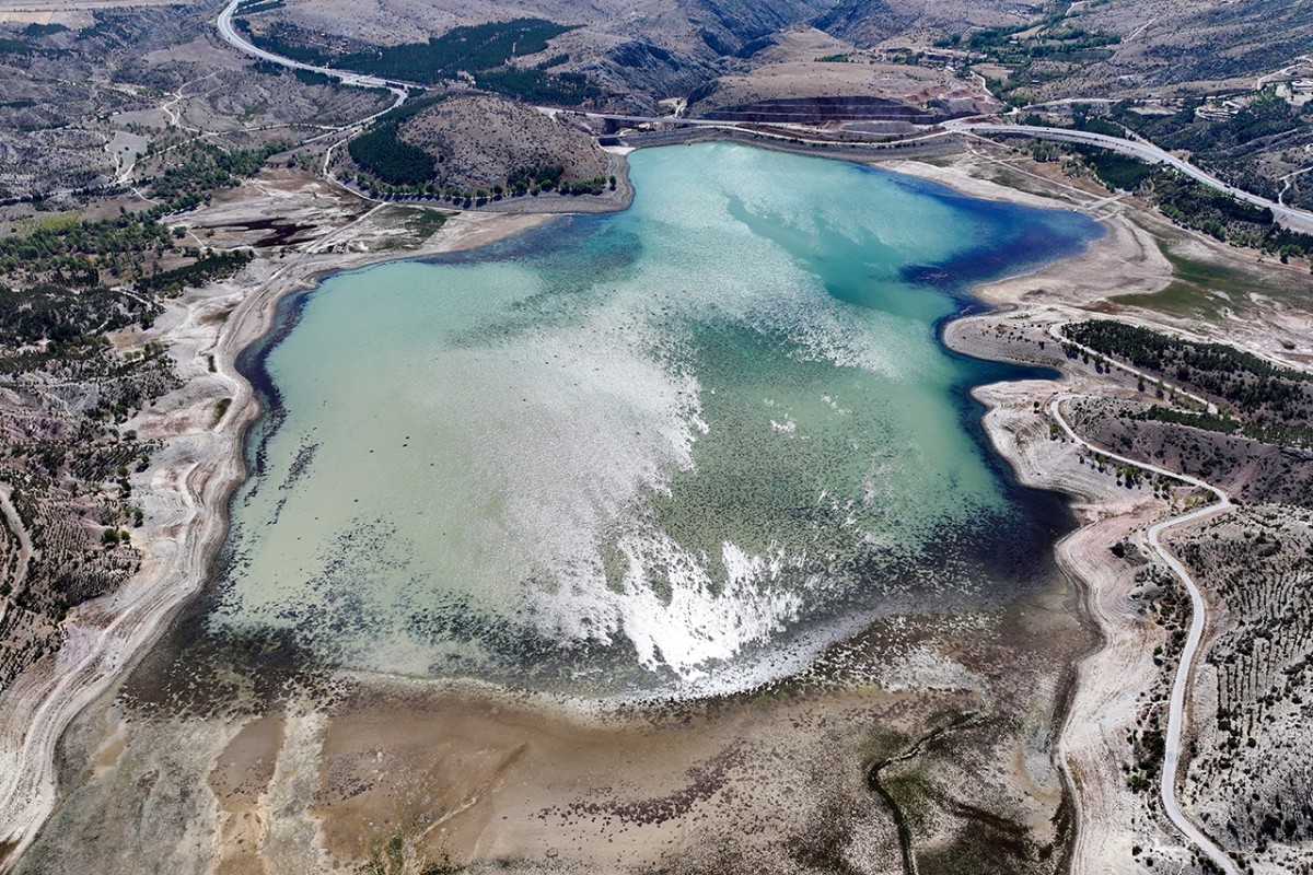 Konya’da kuraklığın etkisiyle su kaynakları dip seviyeleri gördü