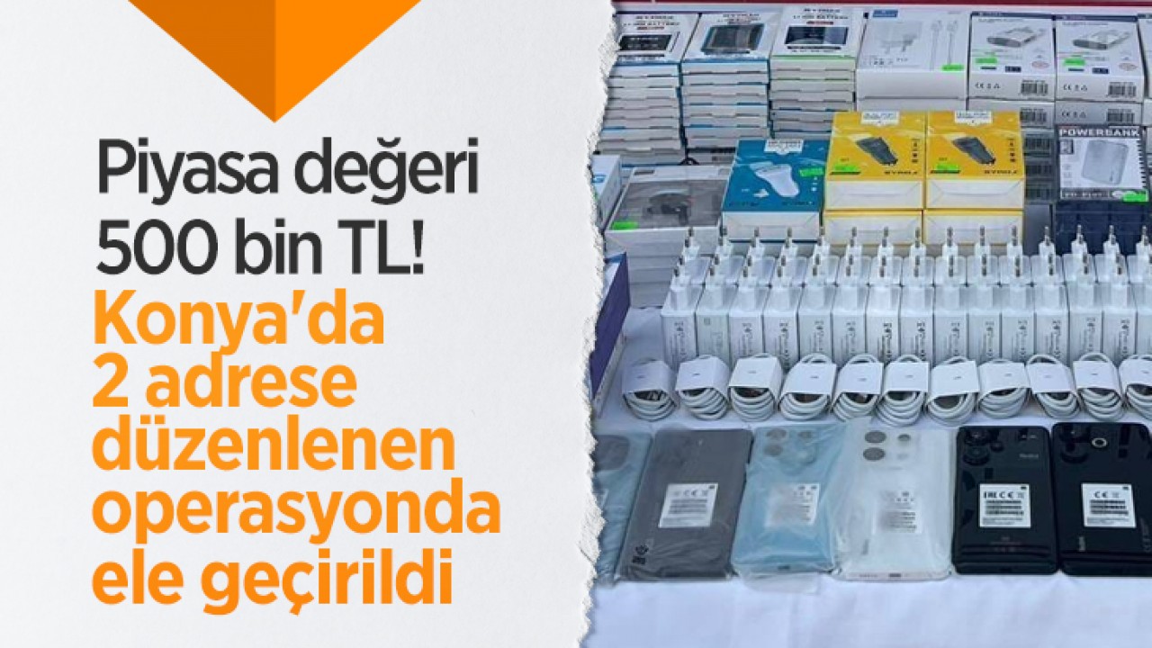 Piyasa değeri yaklaşık 500 bin TL! Konya'da 2 adrese düzenlenen operasyonda ele geçirildi