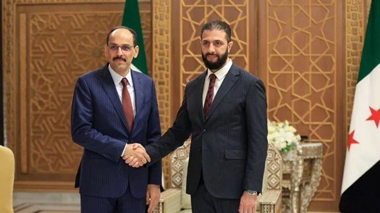 MİT Başkanı İbrahim Kalın, Suriye Cumhurbaşkanı Şara ile görüştü