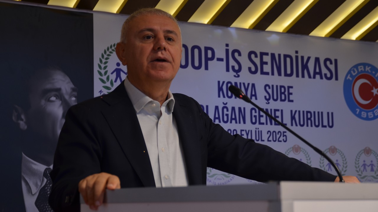 TÜRK-İŞ Genel Başkan Yardımcısı Eyüp Alemdar, Konya'da genel kurula katıldı