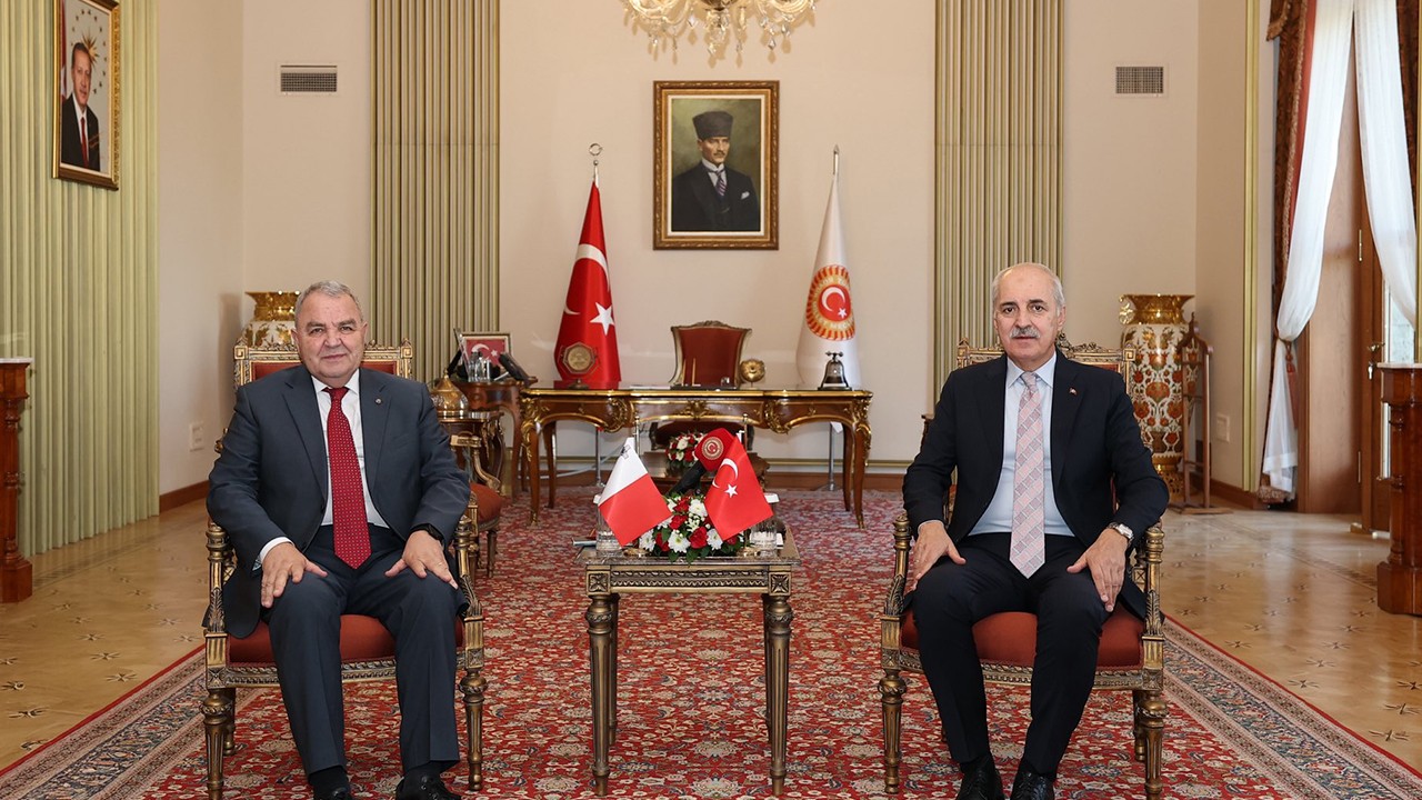 TBMM Başkanı Kurtulmuş, Malta Temsilciler Meclisi Başkanı Farrugia ile bir araya geldi