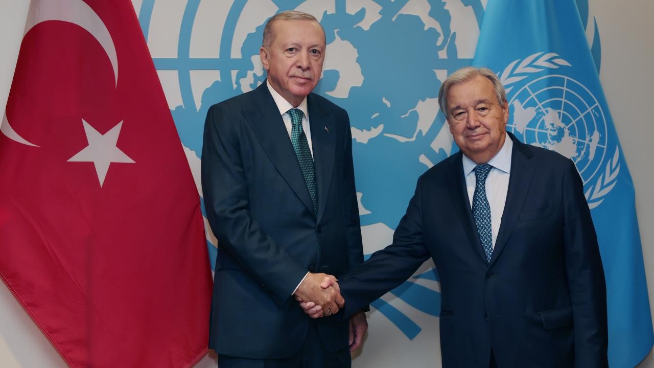 Cumhurbaşkanı Erdoğan, BM Genel Sekreteri Guterres ile görüştü