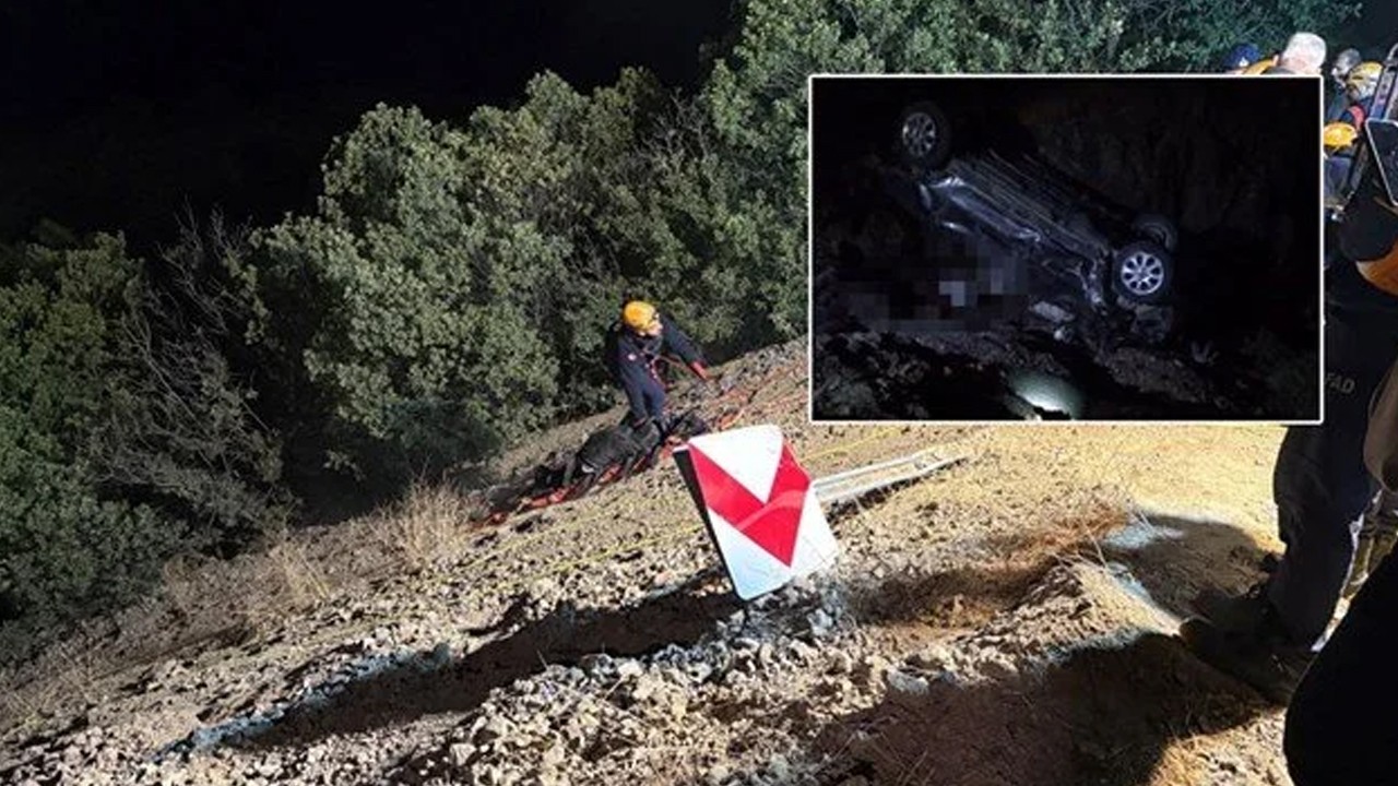 Uçuruma yuvarlanan araçtaki 4 kişi öldü
