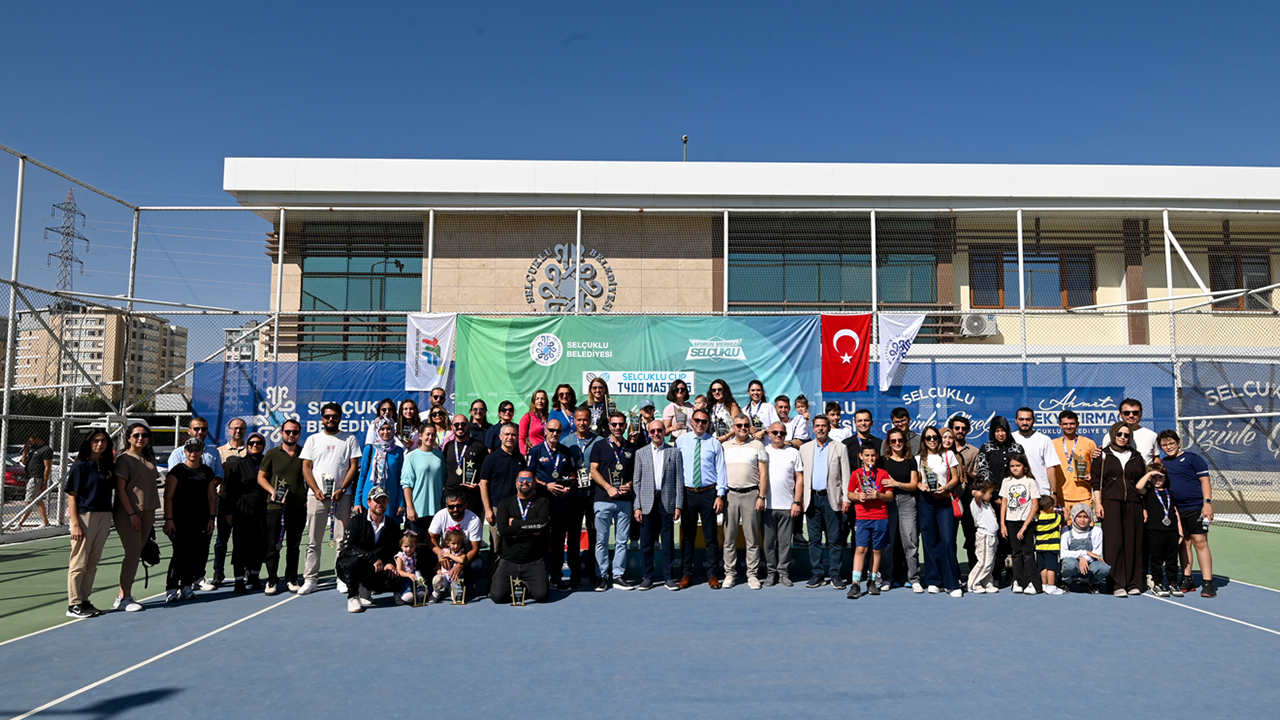Selçuklu CUP T400 Masters Tenis Turnuvası’nda madalyalar sahiplerini buldu