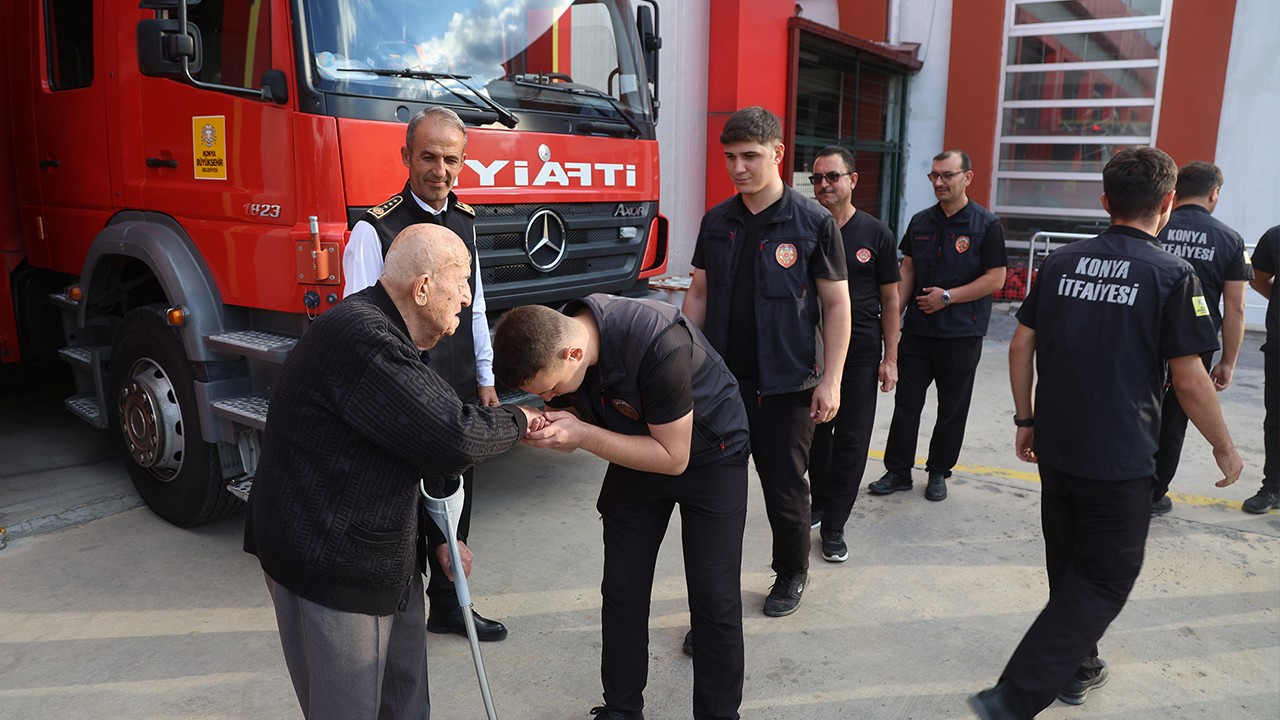 Emektar İtfaiye Müdürü’nden Konya İtfaiyesi’ne anlamlı ziyaret