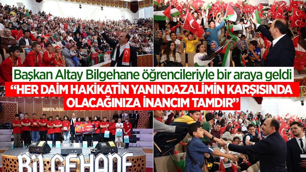 Başkan Altay Bilgehanelerin yeni dönem açılış programında öğrencilerle bir araya geldi