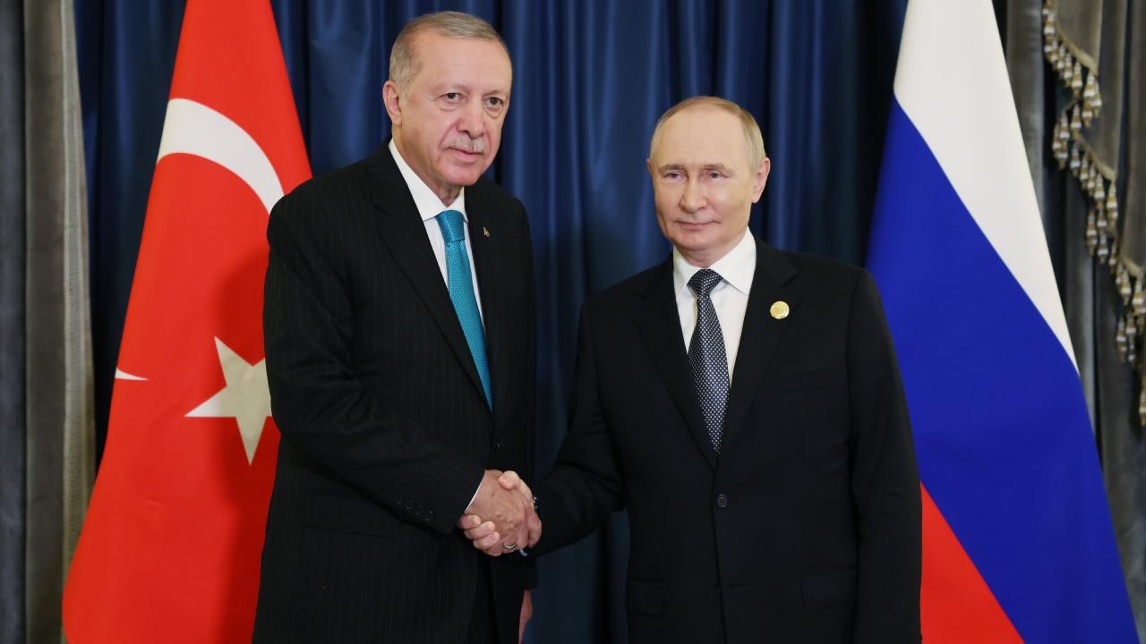 Cumhurbaşkanı Erdoğan, Rusya Devlet Başkanı Putin'le görüştü