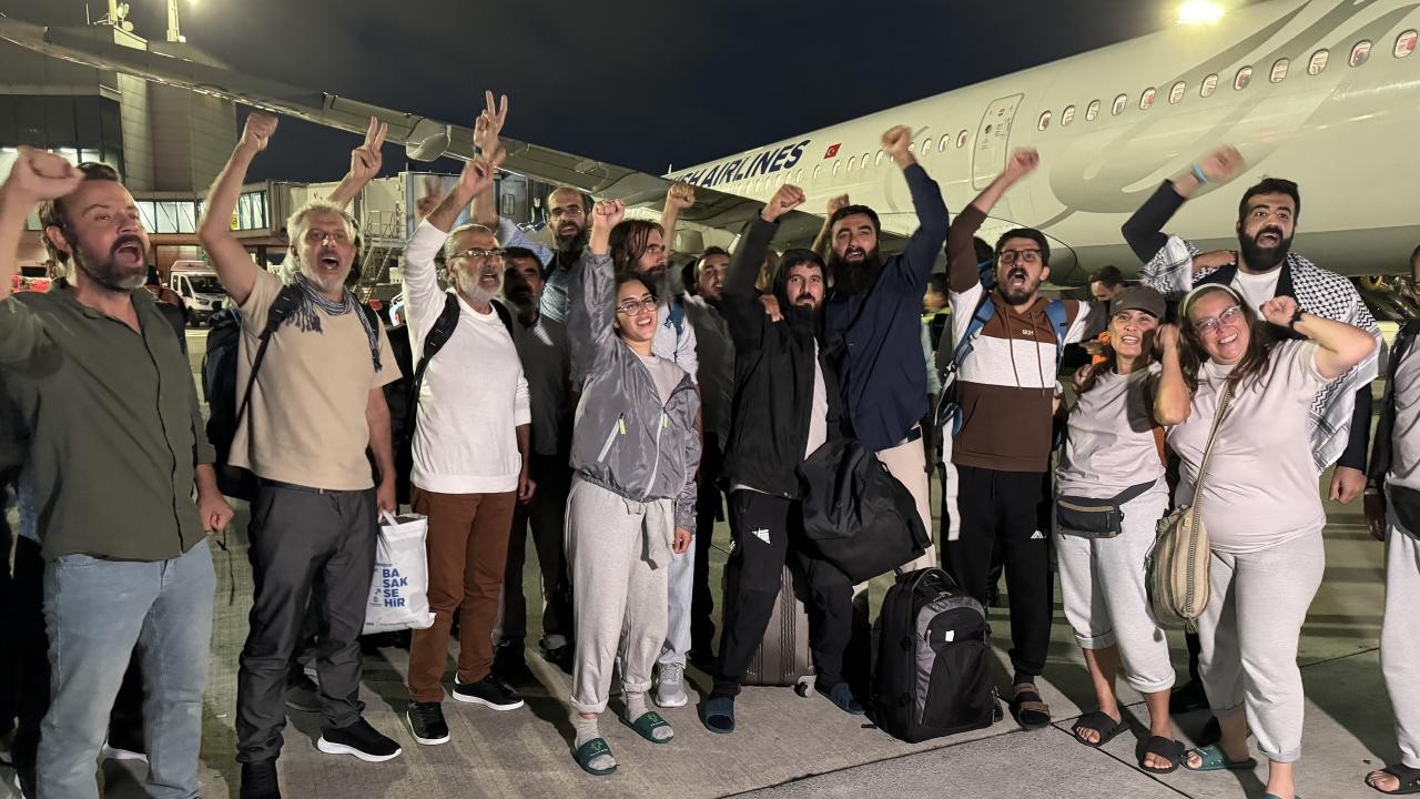 Haydut İsrail'in alıkoyduğu aktivistler Türkiye'de