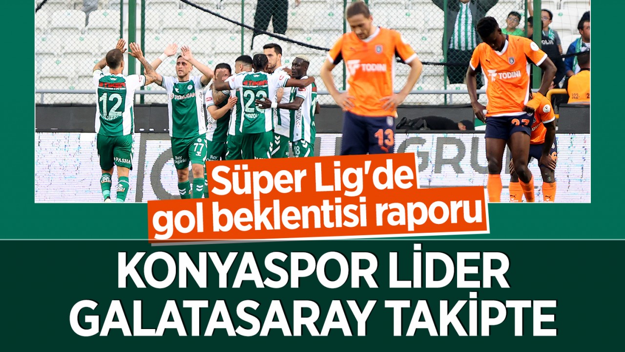 Süper Lig'de gol beklentisi raporu: Konyaspor lider, Galatasaray takipte
