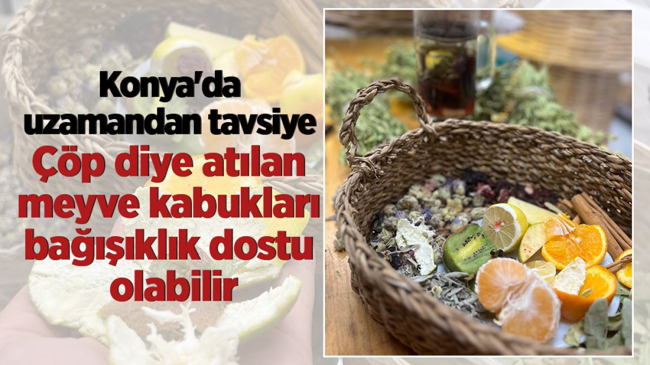 Konya'da uzamandan tavsiye: Çöp diye atılan meyve kabukları bağışıklık dostu olabilir