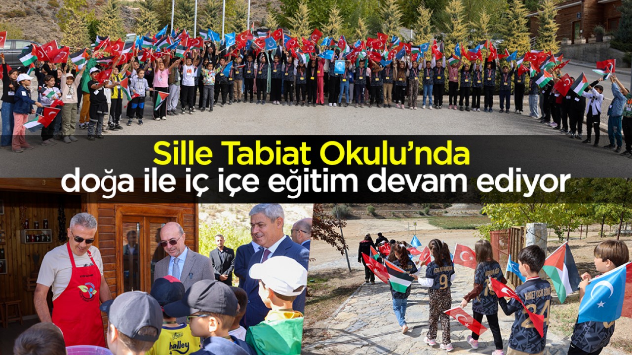 Sille Tabiat Okulu’nda doğa ile iç içe eğitim devam ediyor