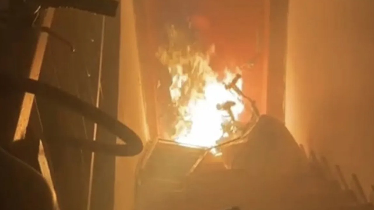 Cezaevinden çıktı kaldığı apartmanı 3 gün üst üste ateşe verdi