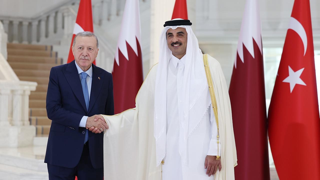 Cumhurbaşkanı Erdoğan, Katar Emiri Al Sani ile bir araya geldi