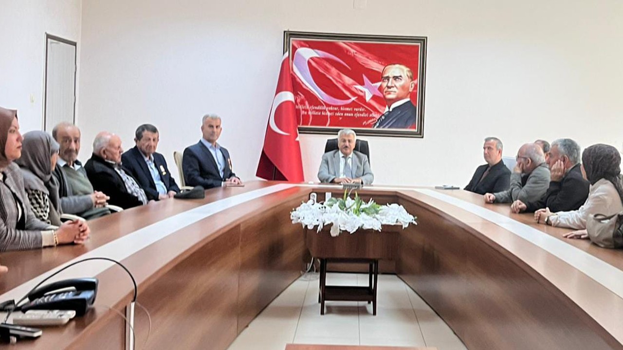 Kaymakam Dr. Mustafa Yiğit, şehit ve gazi aileleriyle bir araya geldi