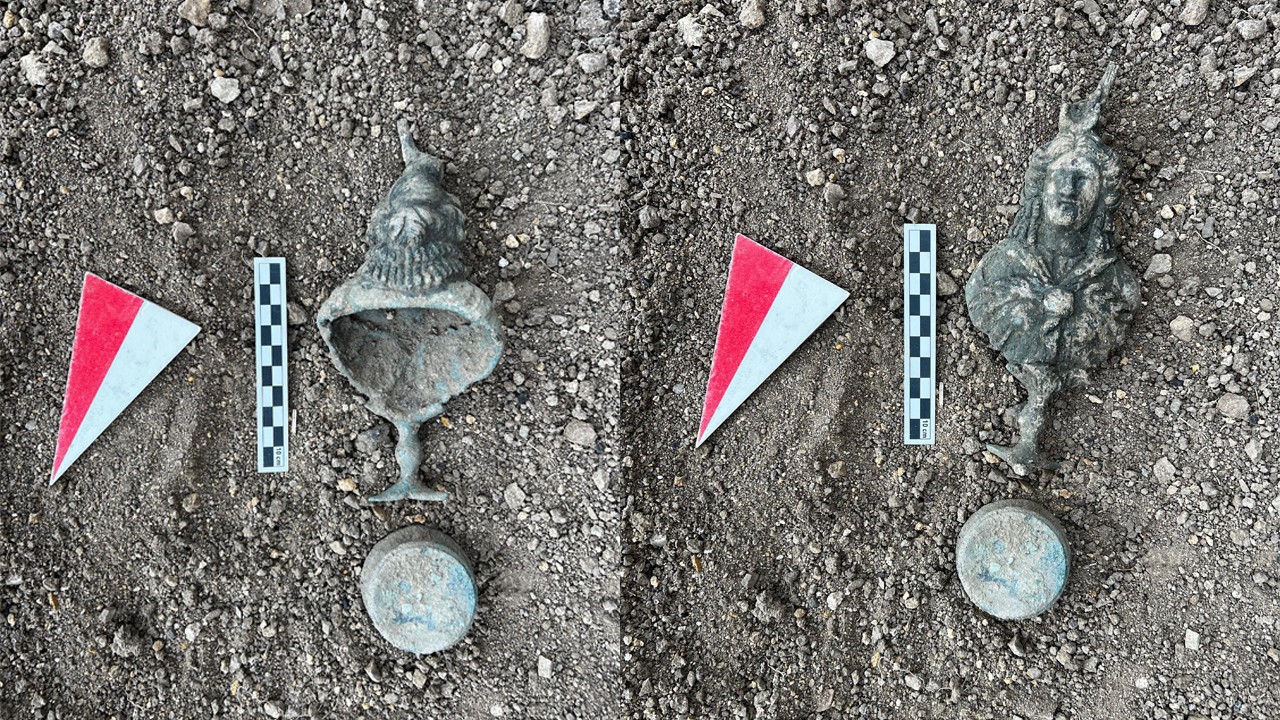 Satala Antik Kenti'nde Mısır Tanrıçası İsis'in bronz büstü bulundu