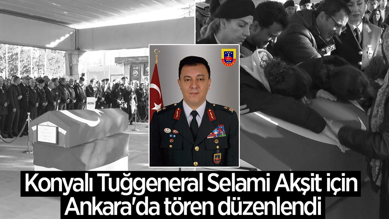 Konyalı Tuğgeneral Selami Akşit için Ankara'da tören düzenlendi