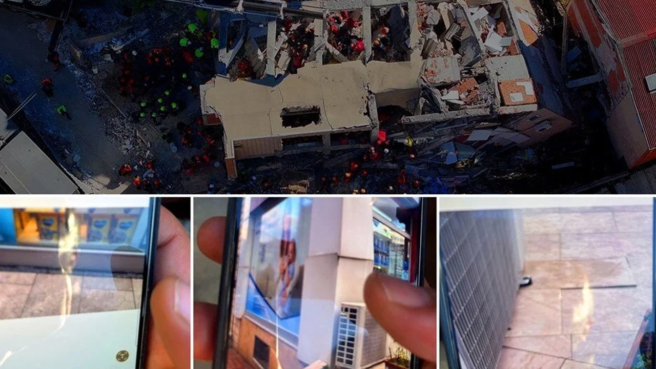 Gebze'de yıkılan binanın dün çekilen fotoğrafları ortaya çıktı