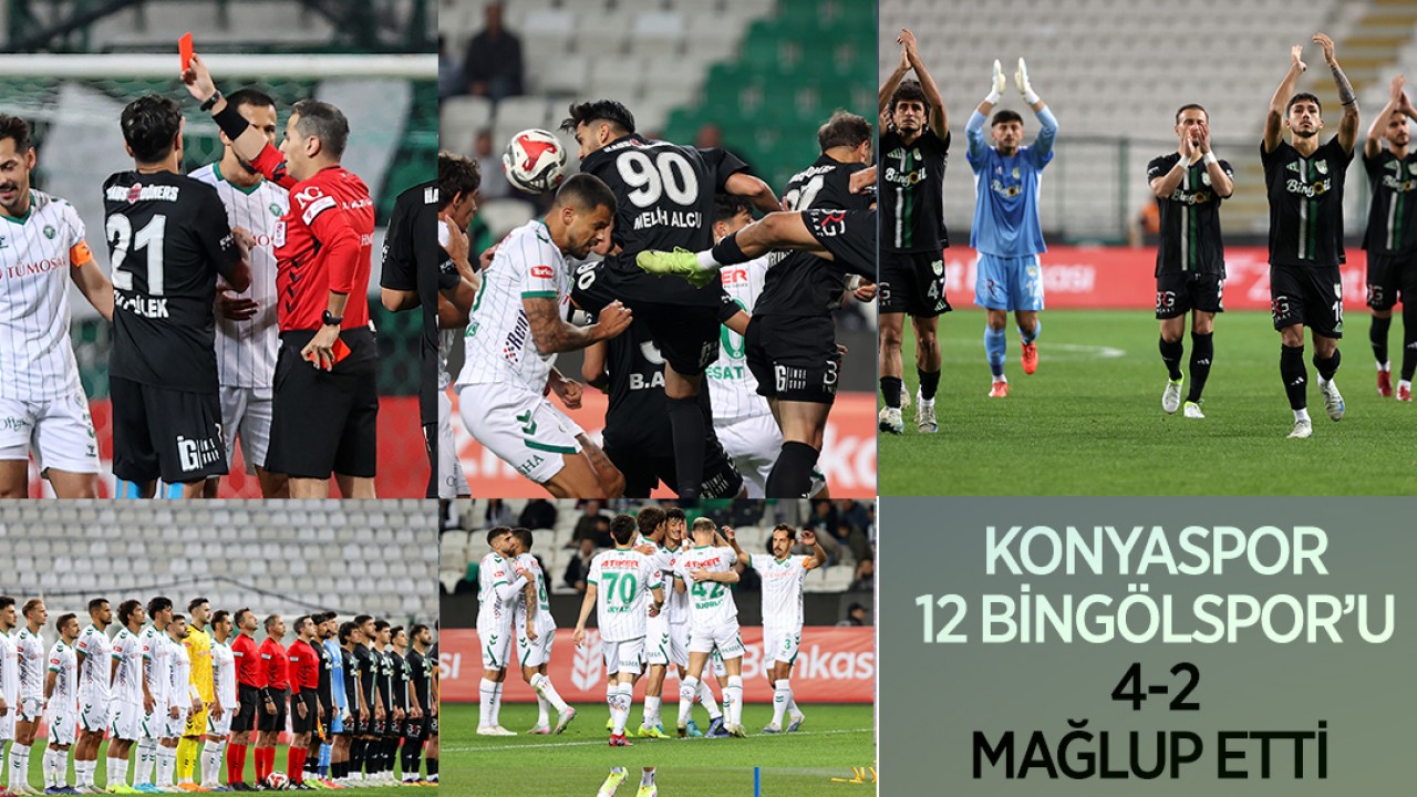Konyaspor, 12 Bingölspor'u 4-2 mağlup etti