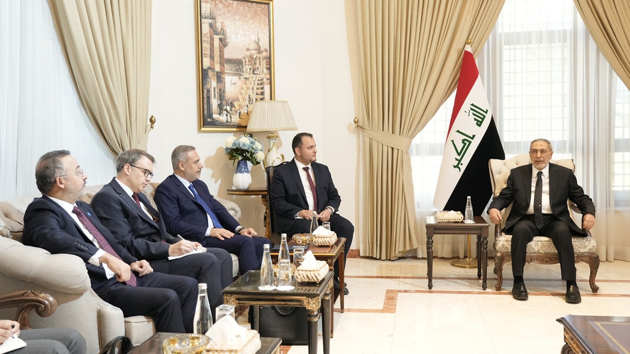 Bakan Fidan, Irak Temsilciler Meclisi Başkanı Meşhedani ile görüştü