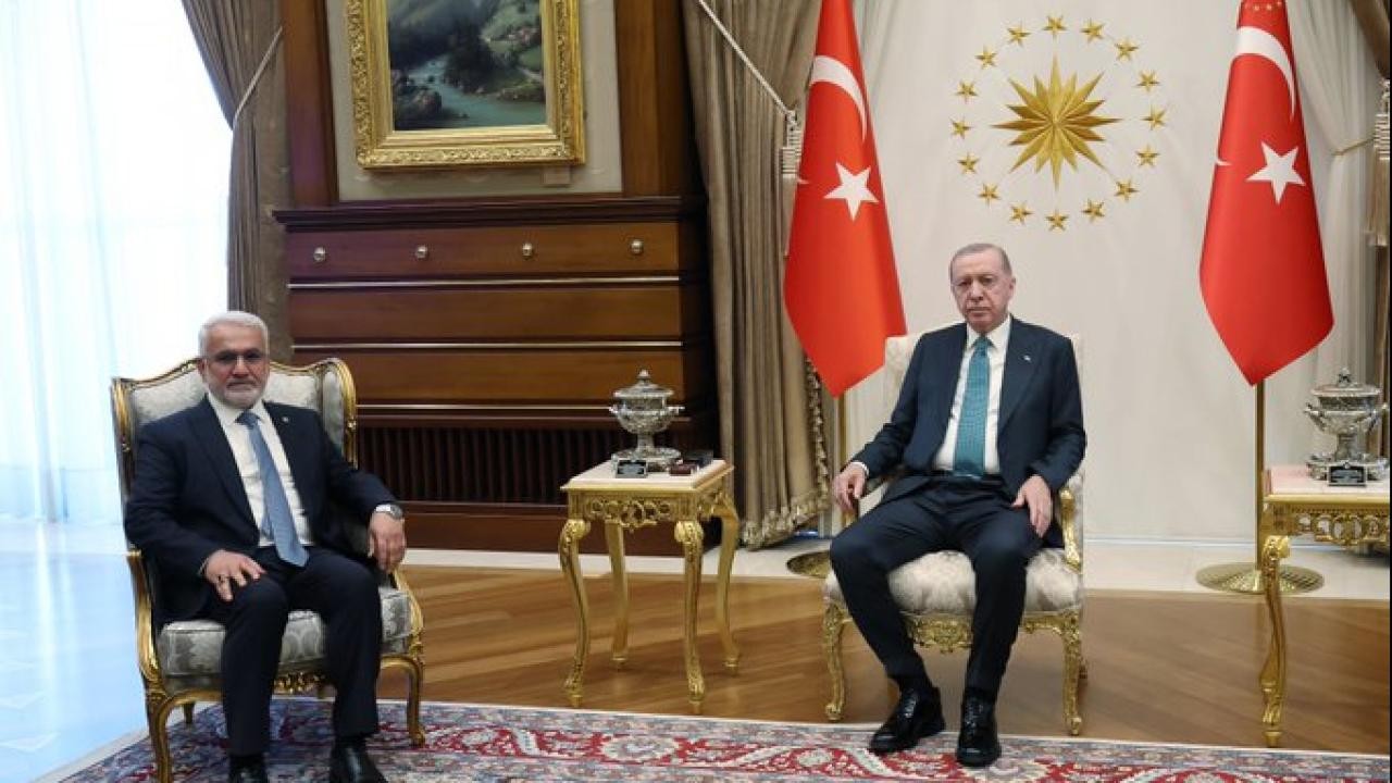 Cumhurbaşkanı Erdoğan, HÜDA PAR Genel Başkanı Yapıcıoğlu'nu kabul etti