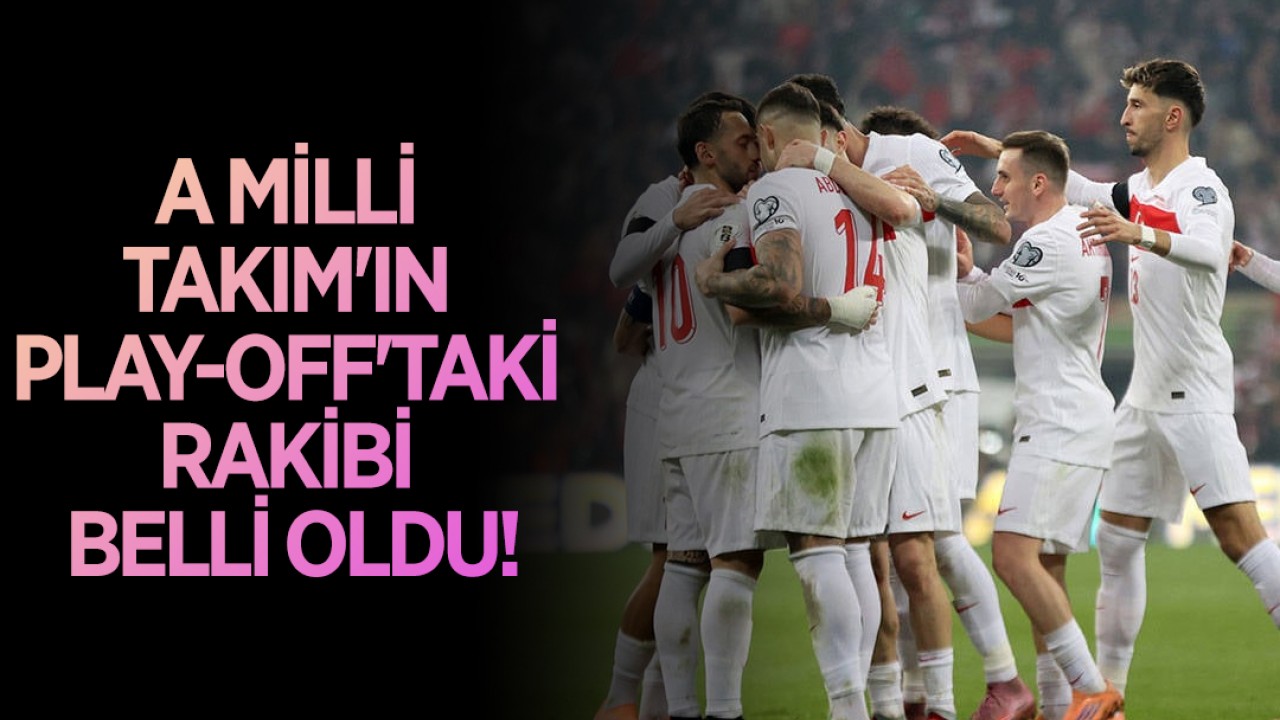 A Milli Takım'ın Play-Off'taki rakibi belli oldu!