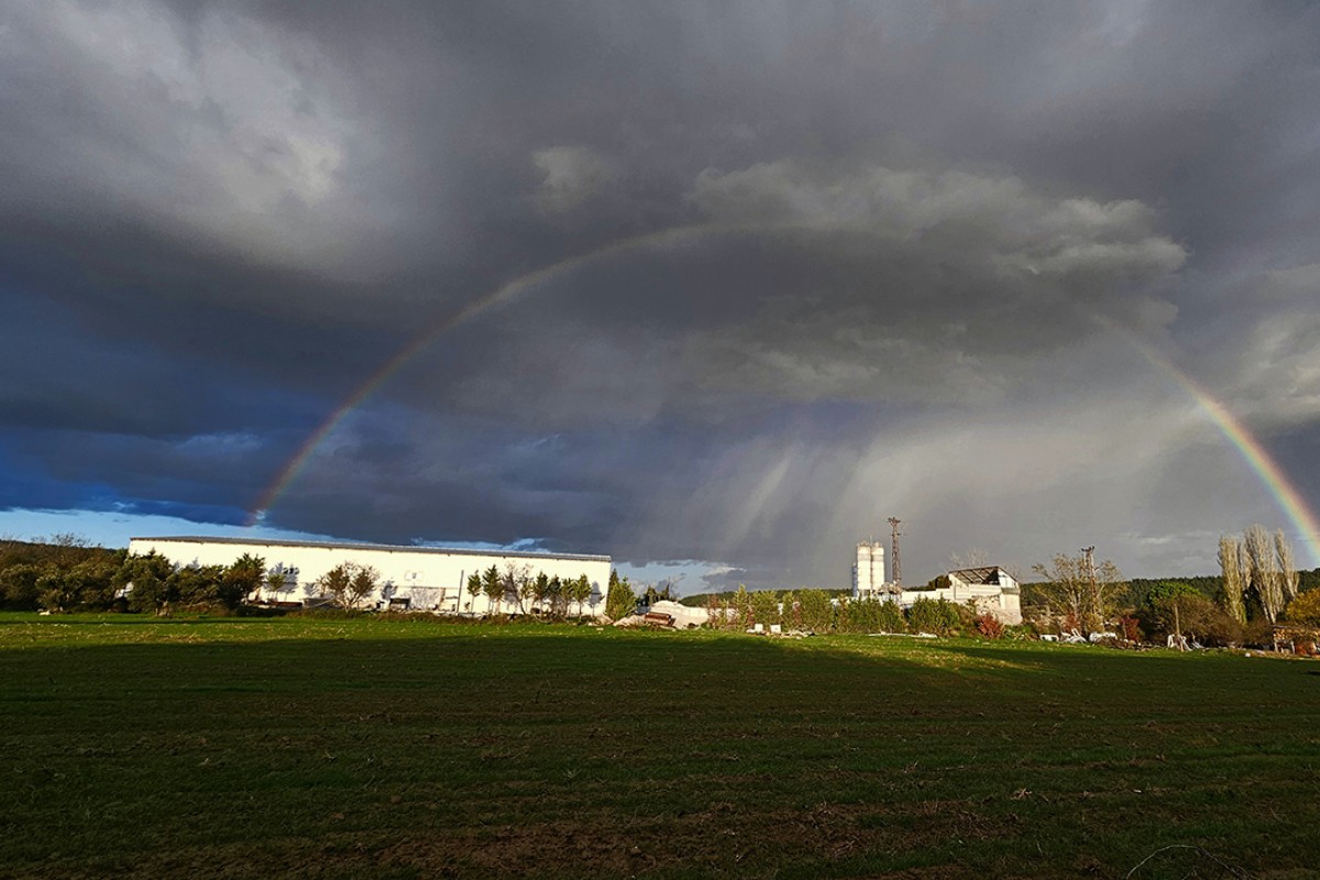 Çanakkale’de gökkuşağı
