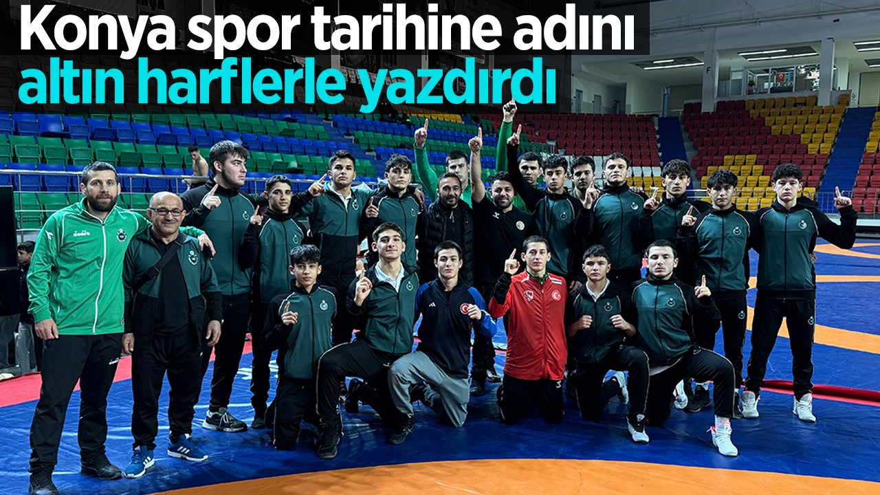 Konya spor tarihine adını altın harflerle yazdırdı