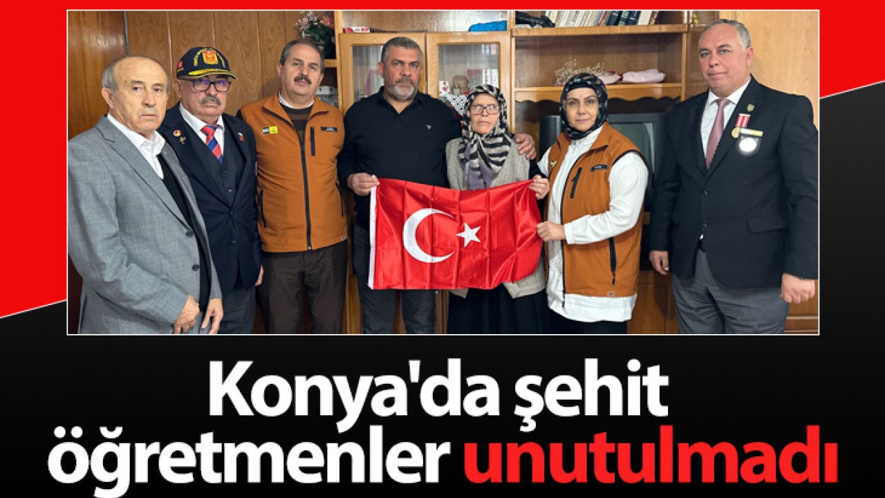 Konya'da şehit öğretmenler unutulmadı