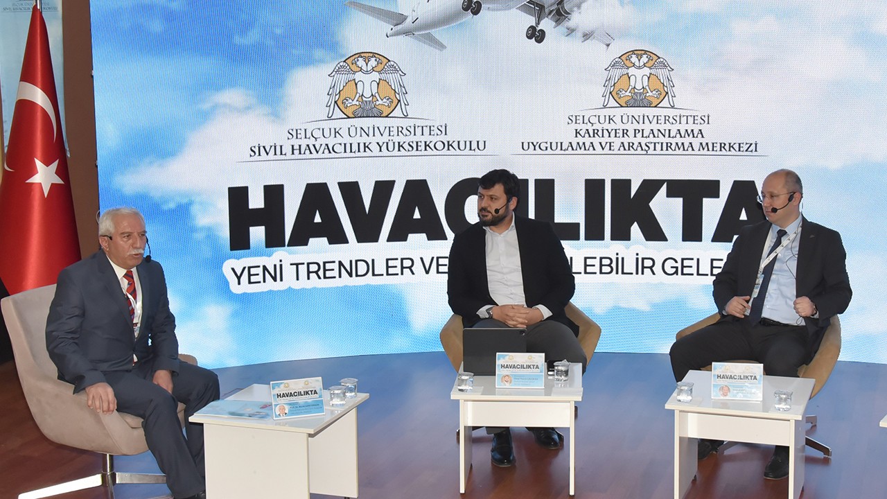 Selçuk Üniversitesinde sivil havacılığın geleceği konuşuldu