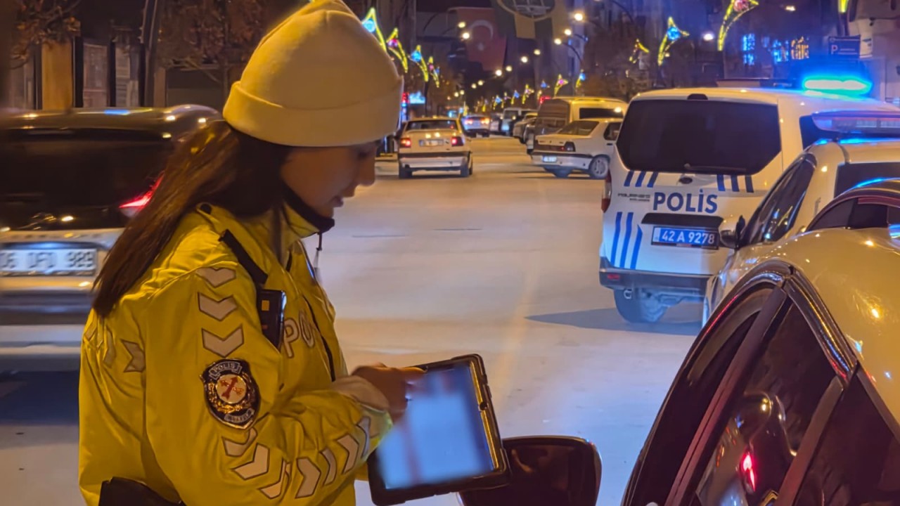 Kulu'da ilçesinde trafik ve asayiş denetimi!